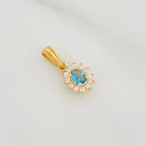 Dije Halo Circulo 1.2g / 1.5cm Oro Amarillo 18K