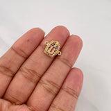 Herraje Virgen de Guadalupe 1.2g / 1.5cm Oro Amarillo 18K