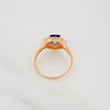 Anillo Corazon Tupido 2.75g / T6 1/4 Oro Rosa 18K