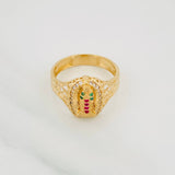 Anillo Virgen de Guadalupe 3.7g / T7 1/2 Oro Amarillo 18K