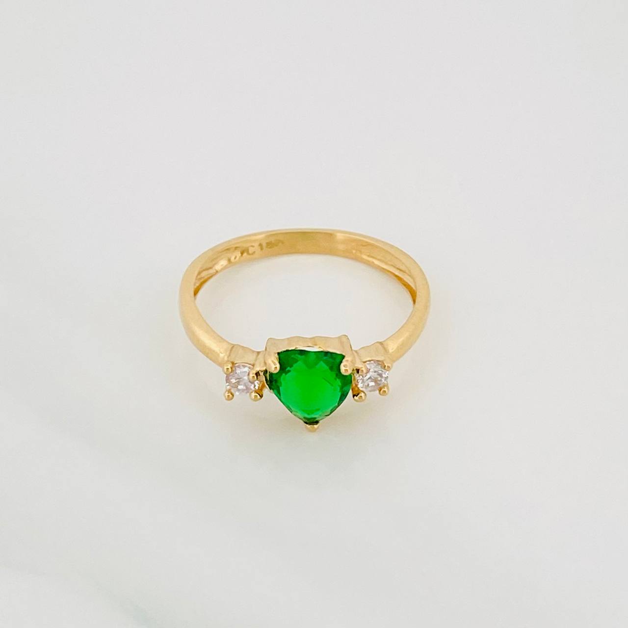 Anillo Corazón 1.85g / T6 1/4 Oro Amarillo 18K