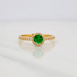 Anillo Halo Circulo 2.35g / T7 Oro Amarillo 18K