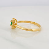 Anillo Halo Circulo 3g / T7 1/4 Oro Amarillo 18K