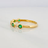 Anillo Circulos 1.75g / T6 Oro Amarillo 18K