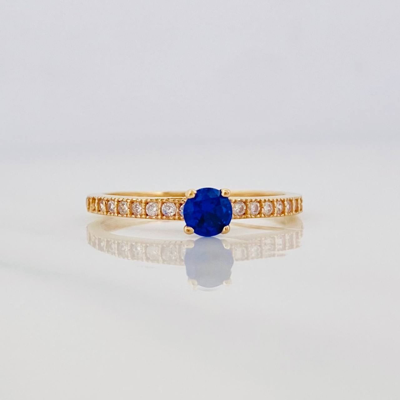 Anillo Solitario Churumbela 1.4g / T6 1/4 Oro Amarillo 18K