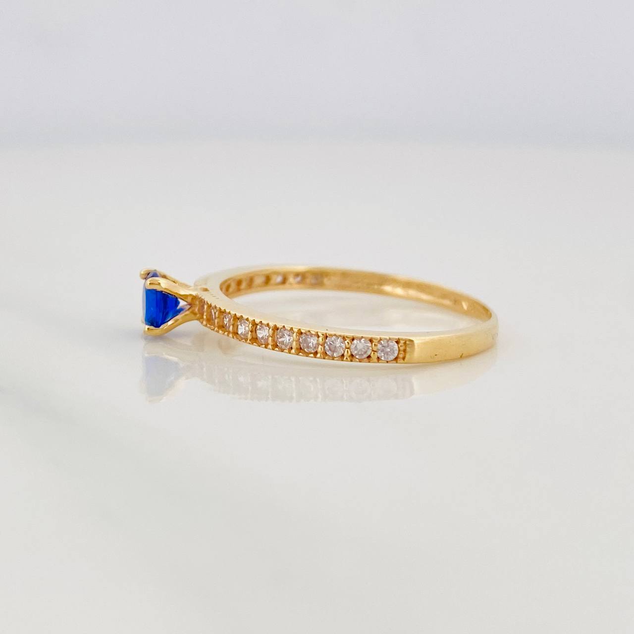 Anillo Solitario Churumbela 1.4g / T6 1/4 Oro Amarillo 18K