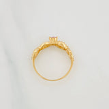 Anillo Corazón Olas 1.8g / T6 1/4 Oro Amarillo 18K