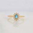 Anillo Halo Circulo 2.45g / T6 1/4 Oro Amarillo 18K