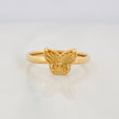 Anillo Mariposa Diamantada 1.1g / T6 3/4 Oro Amarillo 18K