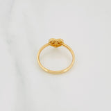 Anillo Corazón Diamantado 1.05g / T6 1/2 Oro Amarillo 18K