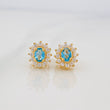 Topos Halo Circulo 2.25g / 8.26mm Oro Amarillo 18K