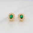 Topos Halo Circulo 2.25g / 8.2mm Oro Amarillo 18K