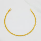 Pulso Cubano Tibetano 2g / 18cm / 2.6mm Oro Amarillo 18K
