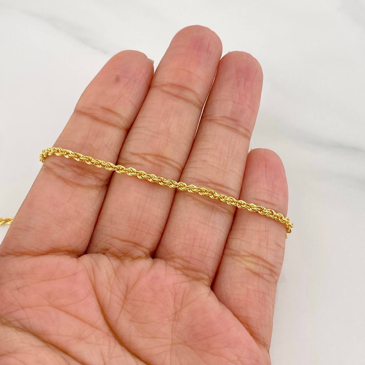 Pulso Lazo 1.2g / 19cm / 2.1mm Oro Amarillo 18K