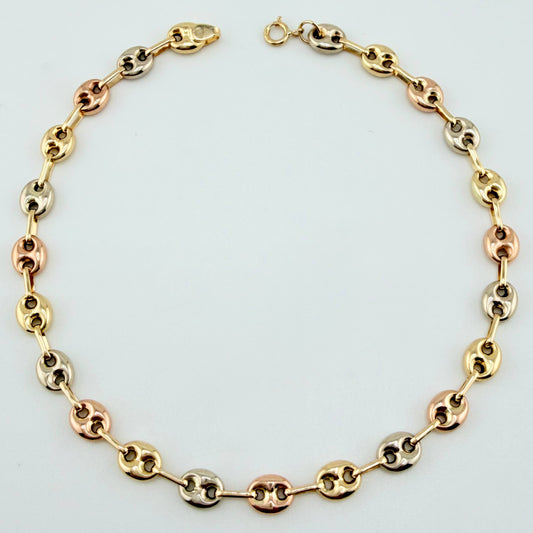 Pulso GC 3.4gr / 20cm / 4.7mm Tres Oros 18K ©