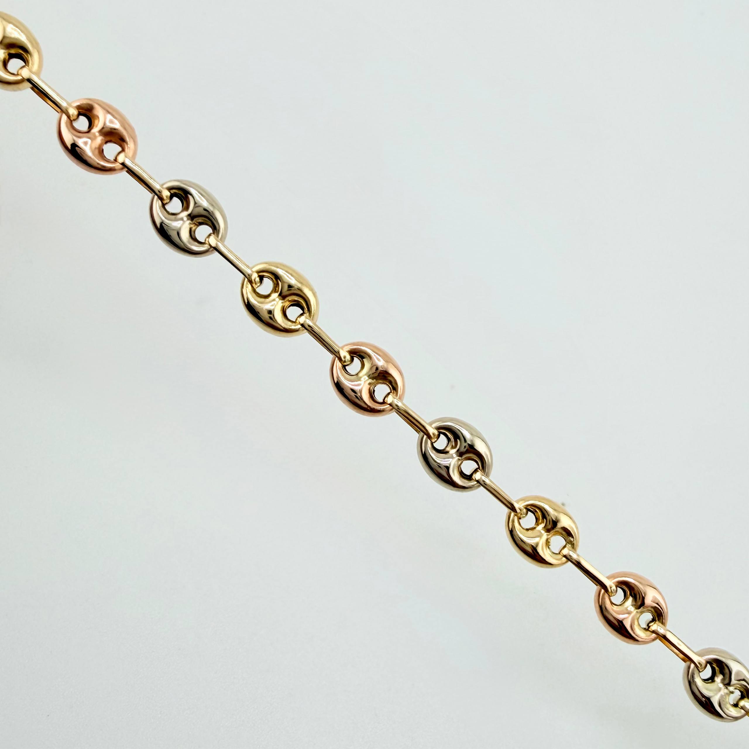 Pulso GC 3.15gr / 18cm / 4.7mm Tres Oros 18K ©