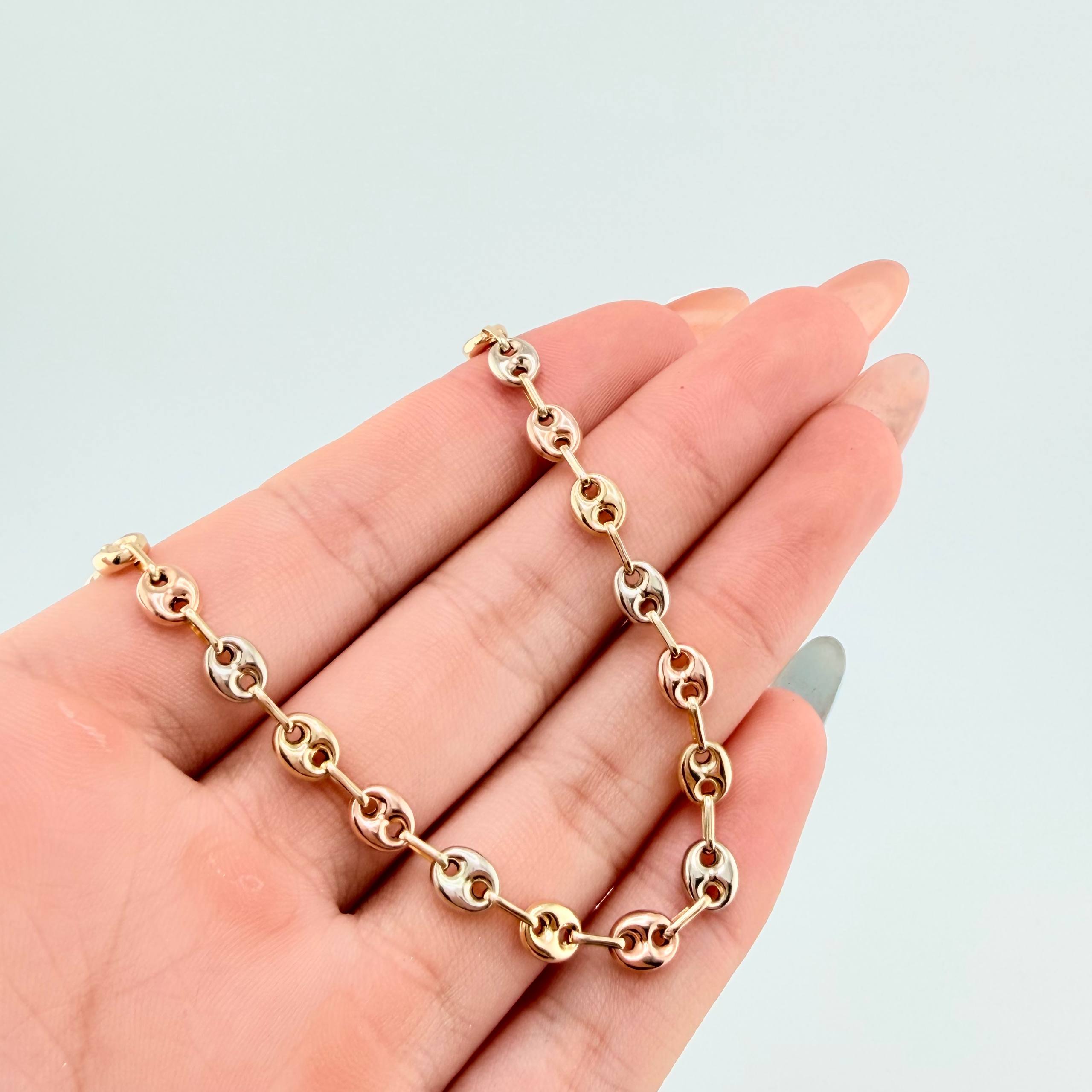 Pulso GC 3.15gr / 18cm / 4.7mm Tres Oros 18K ©