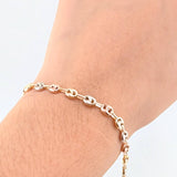 Pulso GC 3.4gr / 20cm / 4.7mm Tres Oros 18K ©