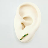 Topos Estella Curva Esmeraldas 19pts 1.4gr / 1.4cm / Oro Amarillo 18K *