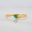 Anillo Solitario Esmeralda 6pts 0.9g / T6 1/2 Oro Amarillo 18K