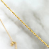 Cadena Lazo 1.15gr / 45cm + Dije Virgen Guadalupe 0.25gr / 1.5cm Oro Amarillo (Oferta)