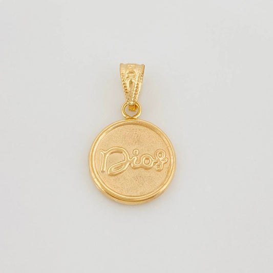 Dije Dios 0.85 g / 2.1 cm Oro Amarillo 18K