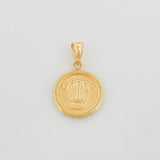 Dije Corona 1.25 g / 2.3 cm Oro Amarillo 18K
