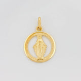 Dije Virgen Milagrosa 1.85 g / 2.4 cm Oro Amarillo 18K