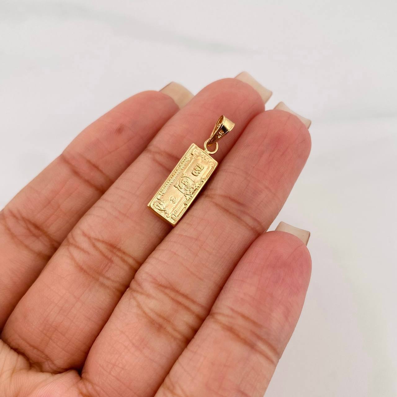 Dije One Dólar 0.8 g / 2.3 cm Oro Amarillo 18K
