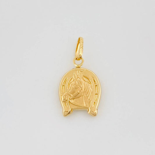 Dije Herradura Caballo 0.65 g / 1.9 cm Oro Amarillo 18K