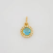 Dije Halo Circulo 1.6 g / 1.8 cm Oro Amarillo 18K