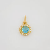 Dije Halo Circulo 1.6 g / 1.8 cm Oro Amarillo 18K