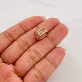Herraje Tribal 2.45 g / 1.3 cm Oro Rosa 18K