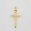 Dije Cruz Puntas Planas 0.9 g / 3.3 cm Oro Amarillo 18K