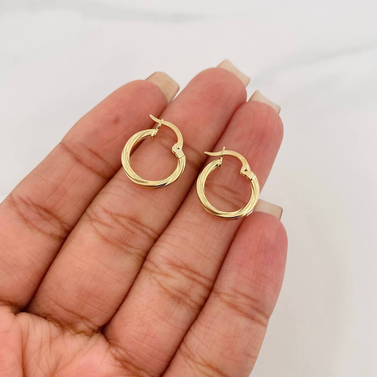 Candongas Mary 1 g / 1.6 cm Oro Amarillo 18K