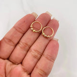 Candongas Trio 0.95g / 1.2cm Tres Oros 18K