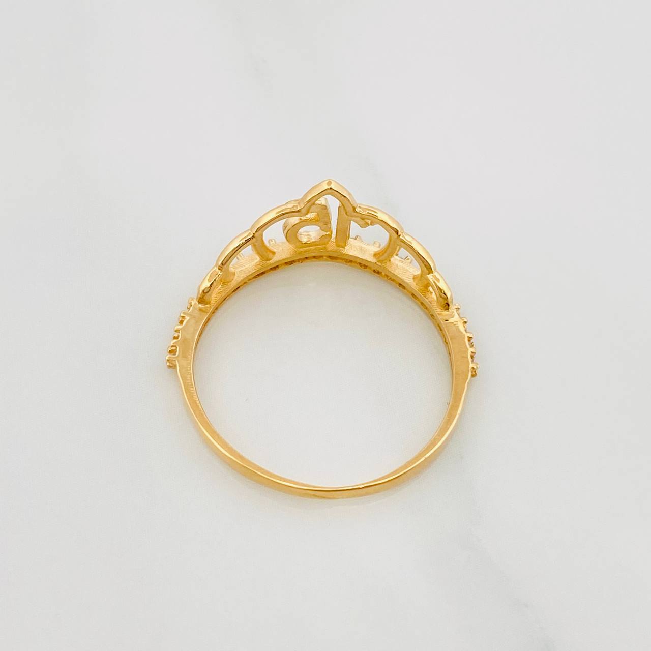 Anillo Corona 15´S 1.85 g / T7 Oro Amarillo 18K