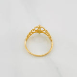 Anillo Corona 15´S 1.4 g / T5 1/4 Oro Amarillo 18K
