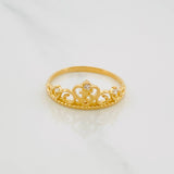 Anillo Corona 15´S 1.65 g / T6 1/4 Oro Amarillo 18K