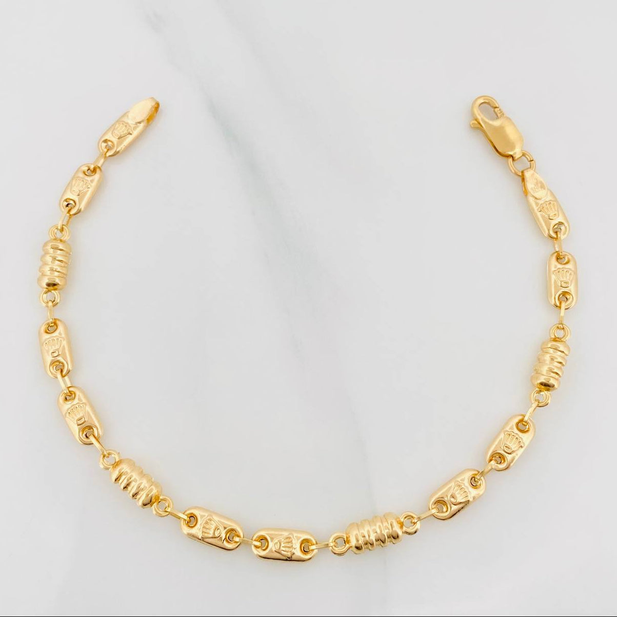 Pulso Rustico Corona 3.85 g / 18.2 cm / 4.29 mm Oro Amarillo 18K