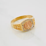 Anillo San Benito 4.65 g / T9 3/4 Tres Oros 18K
