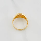 Anillo San Benito 4.65 g / T9 3/4 Tres Oros 18K
