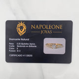 Anillo Solitario Churumbela Diamantes 35Pts 1.2 g / T5 3/4 Oro Amarillo 18K