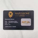 Anillo Solitario Diamantes 28Pts 1.15 g / T5 3/4 Oro Amarillo 18K