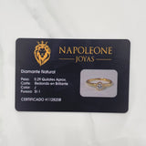 Anillo Solitario Diamantes 29Pts 1.6 g / T6 1/4 Oro Amarillo 18K