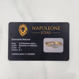 Anillo Solitario Diamantes 28Pts 1.7 g / T6 3/4 Oro Amarillo 18K