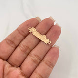 Herraje Placa Familia 0.65 g / 3 cm Oro Amarillo 18K
