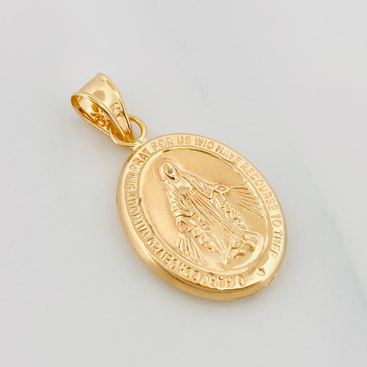 Dije Virgen De La Milagrosa 1.05 g / 2.05 cm Oro Amarillo 18K