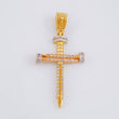 Dije Cruz Clavo 3.35g / 3.9cm Tres Oros 18K