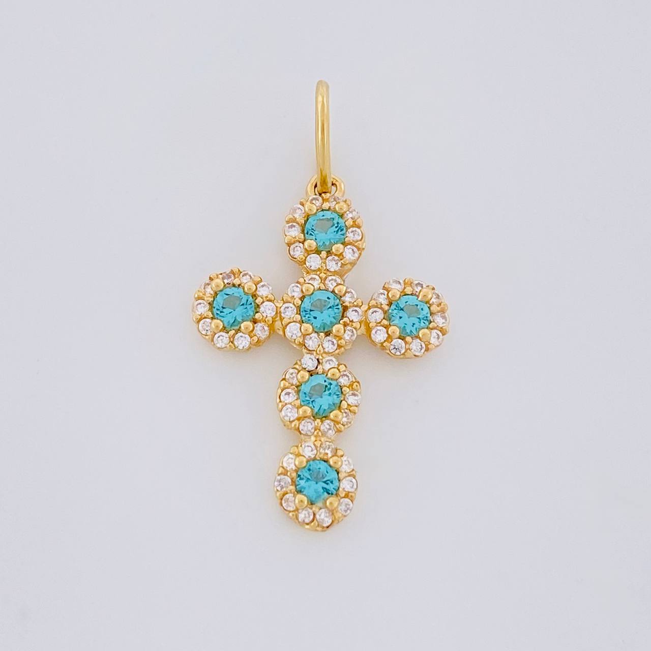 Dije Cruz Tupida 1.95g / 2.8cm Oro Amarillo 18K